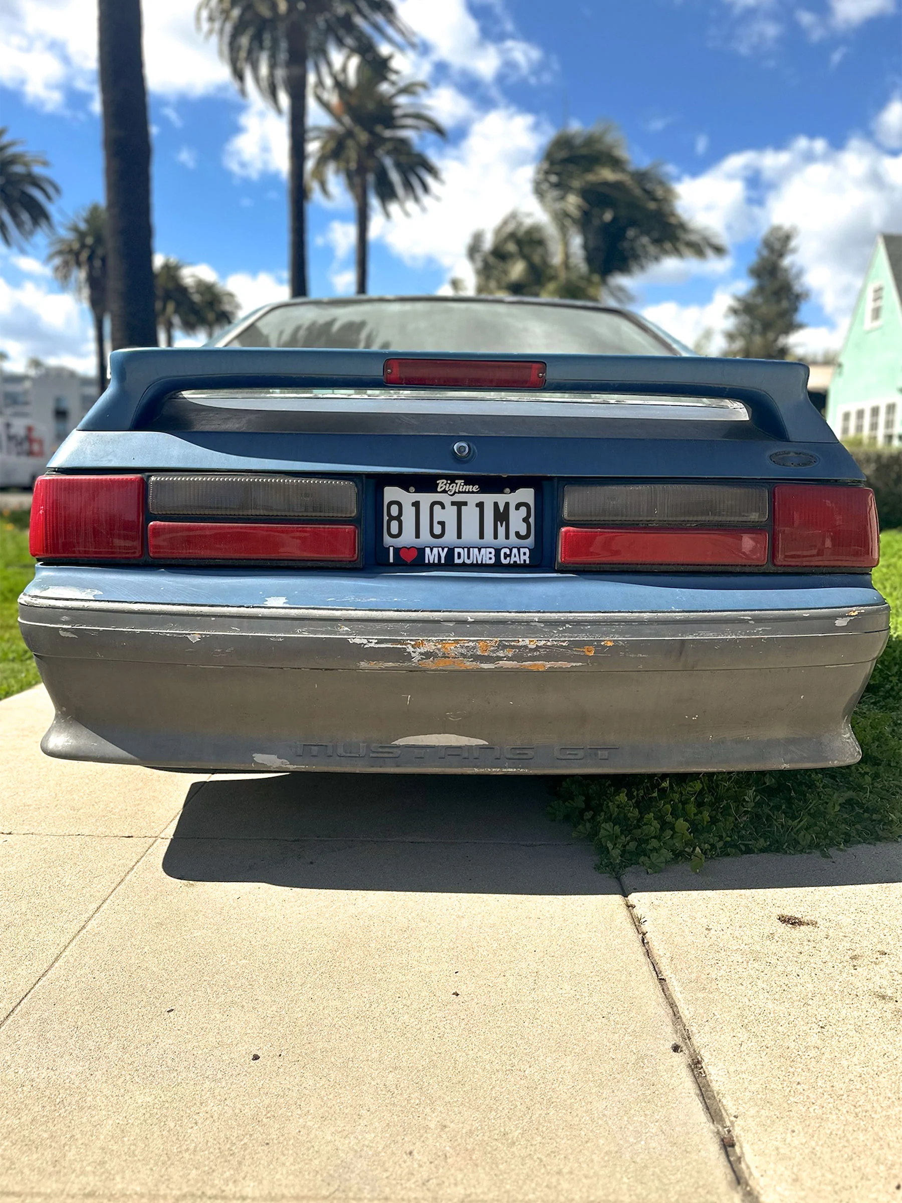 I <3 MY DUMB CAR LICENSE PLATE FRAME - Image 2