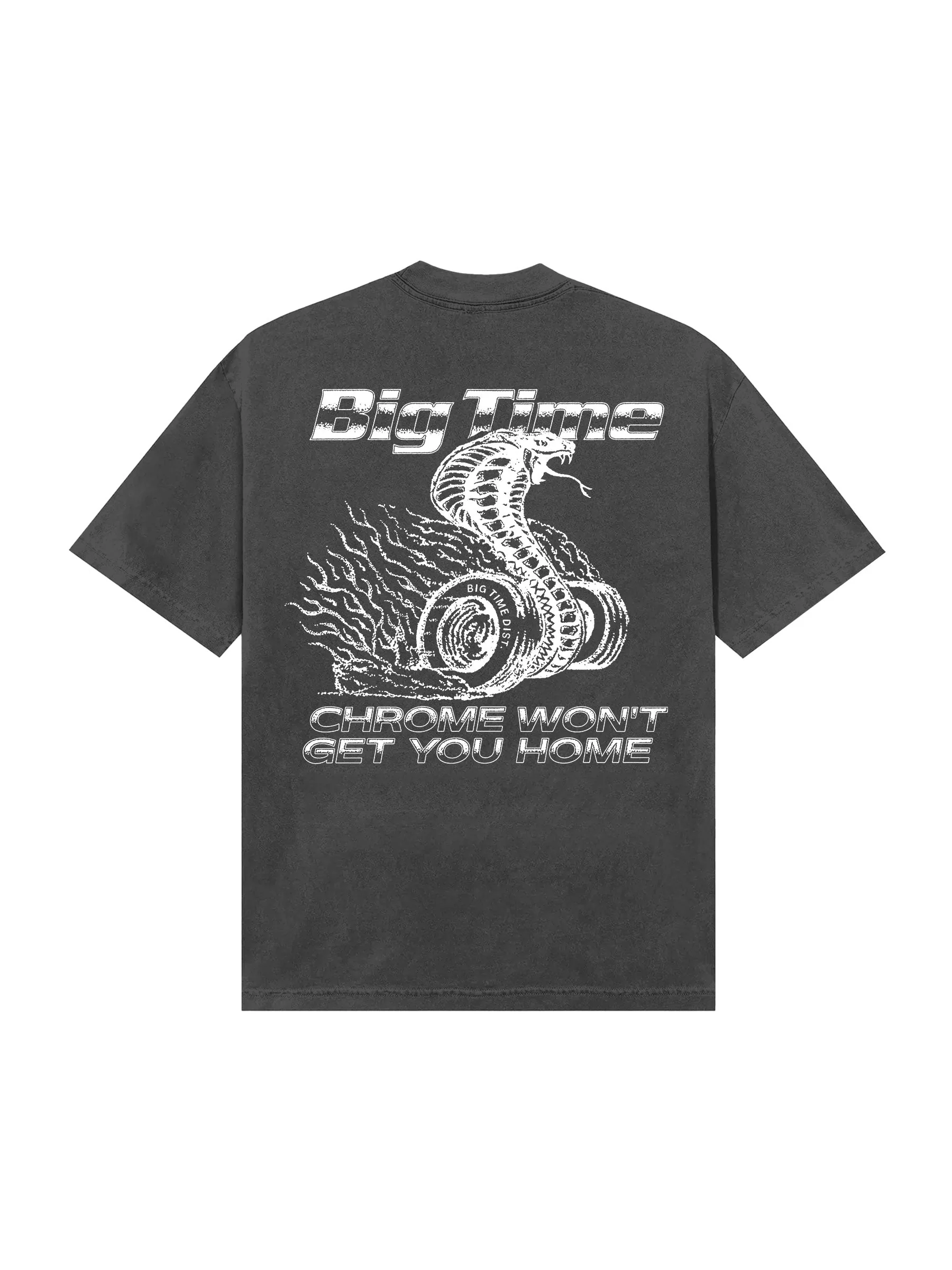 CHROME WON'T GET YOU HOME TEE (VINTAGE BLACK)