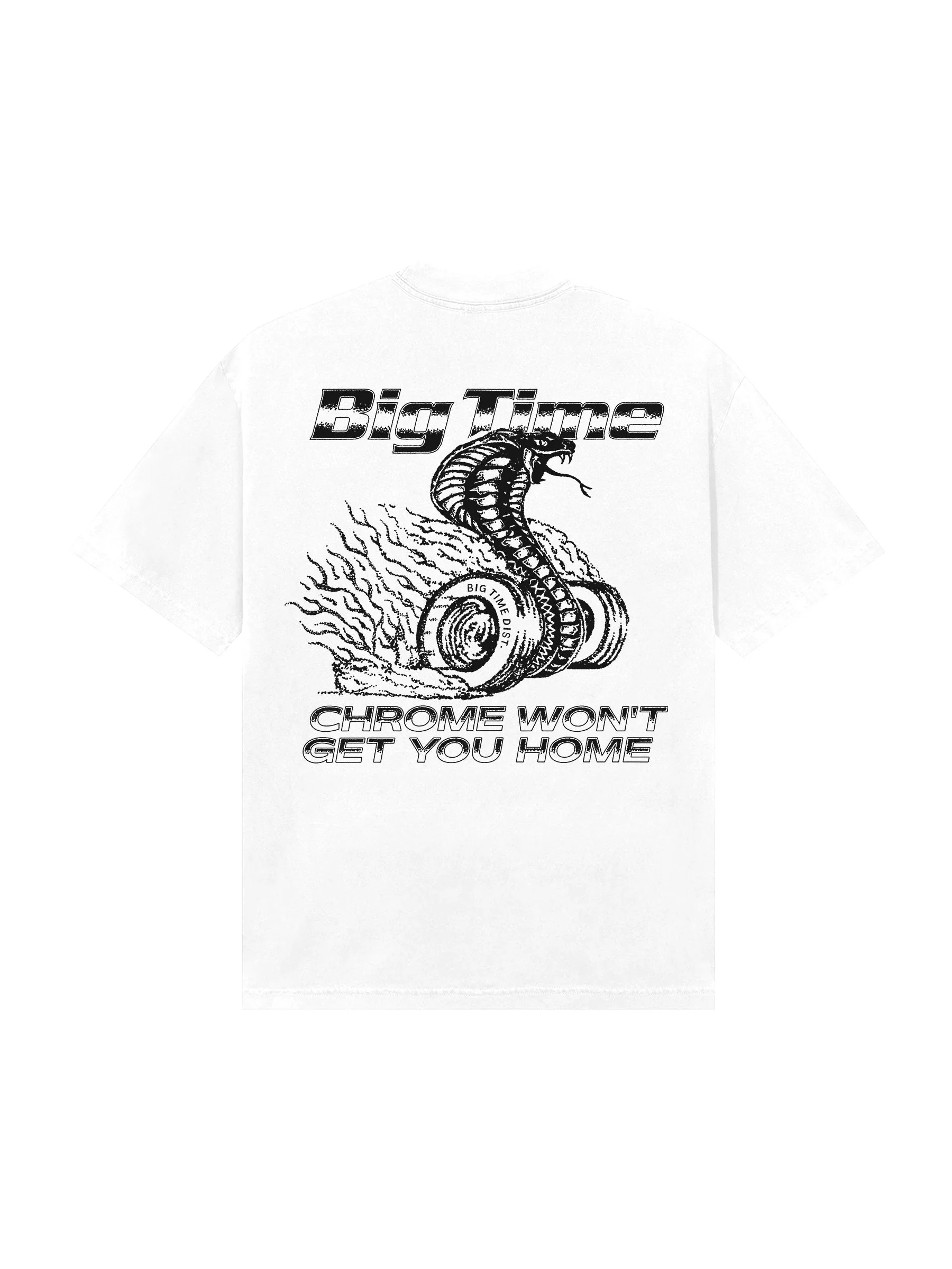 CHROME WON'T GET YOU HOME TEE (WHITE)