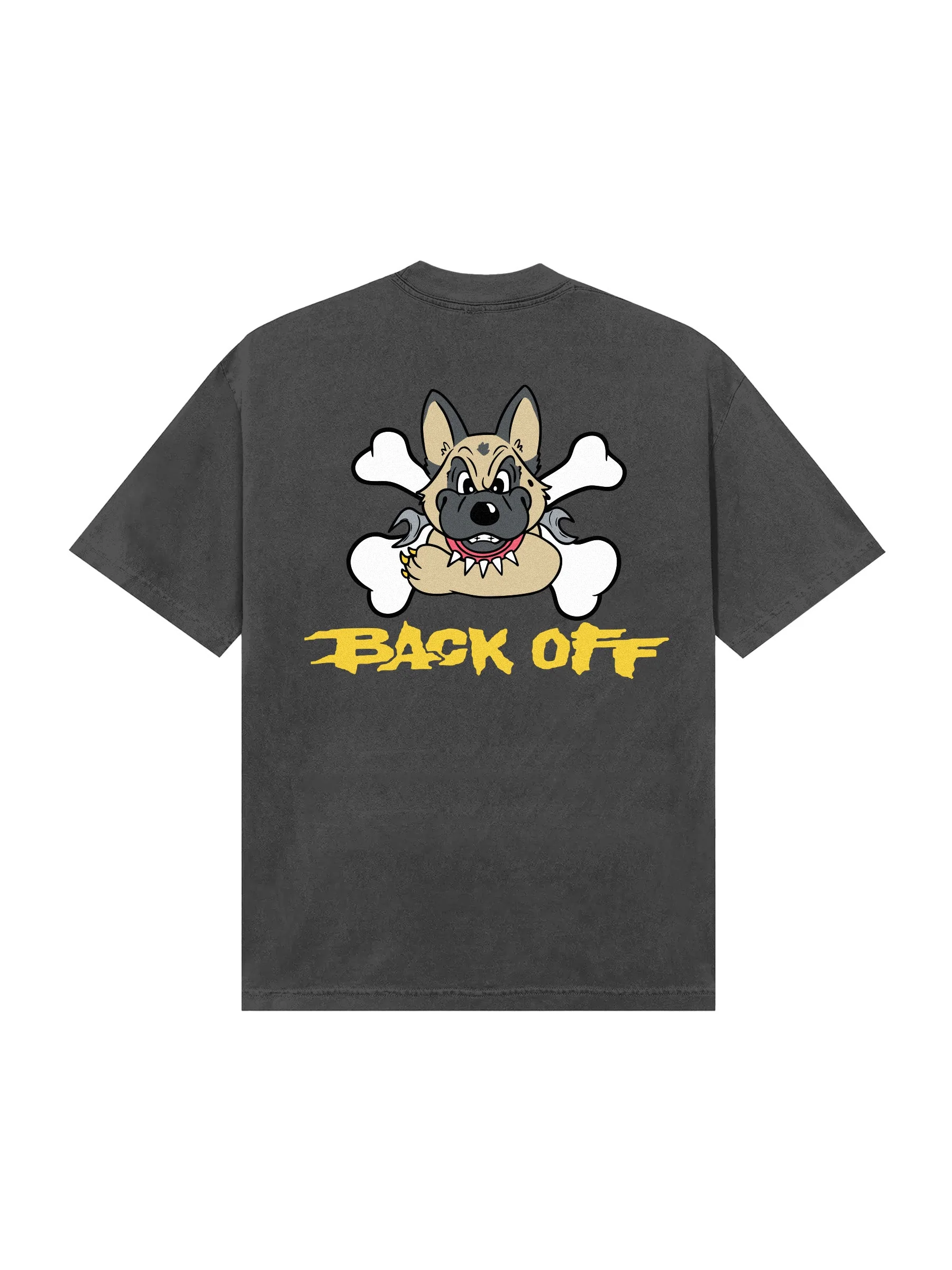 BACK OFF TEE (VINTAGE BLACK)