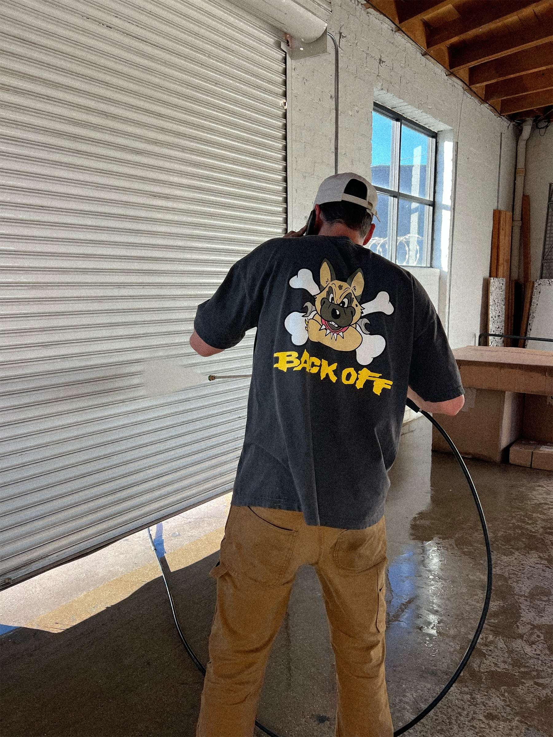 BACK OFF TEE (VINTAGE BLACK) - Image 2
