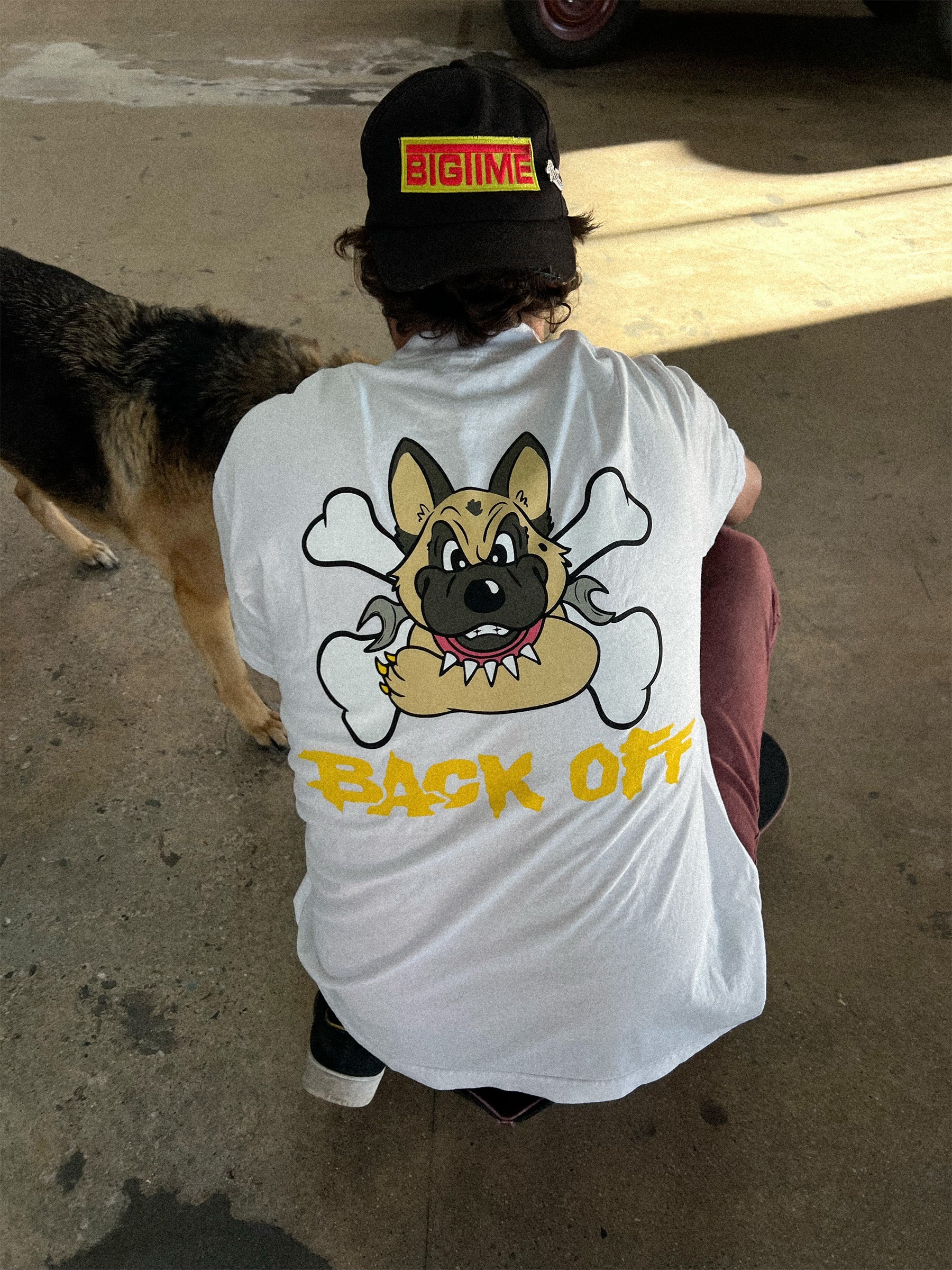 BACK OFF TEE (WHITE) - Image 2