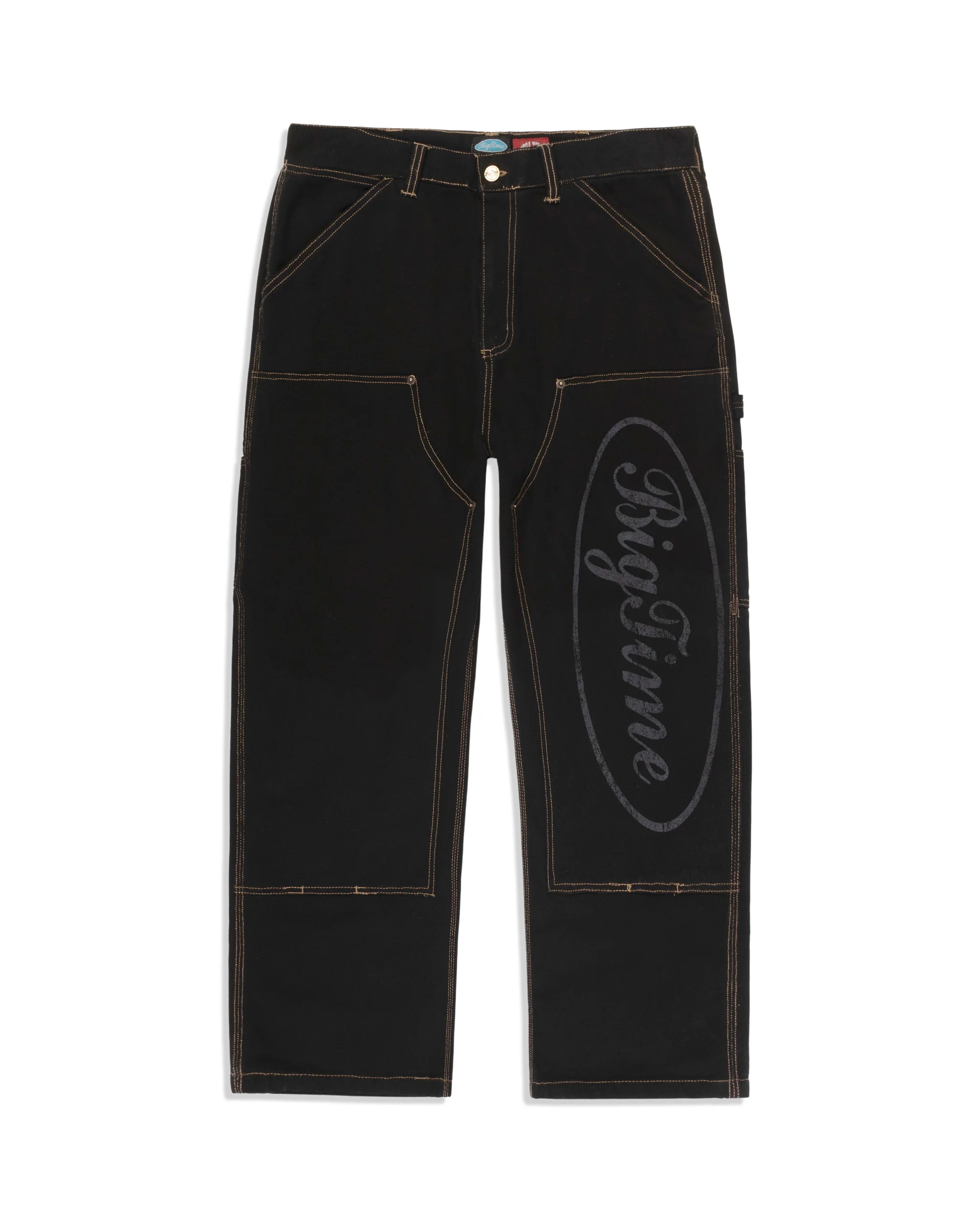 BIGTIME DOUBLE KNEE PANTS (WASHED BLACK)