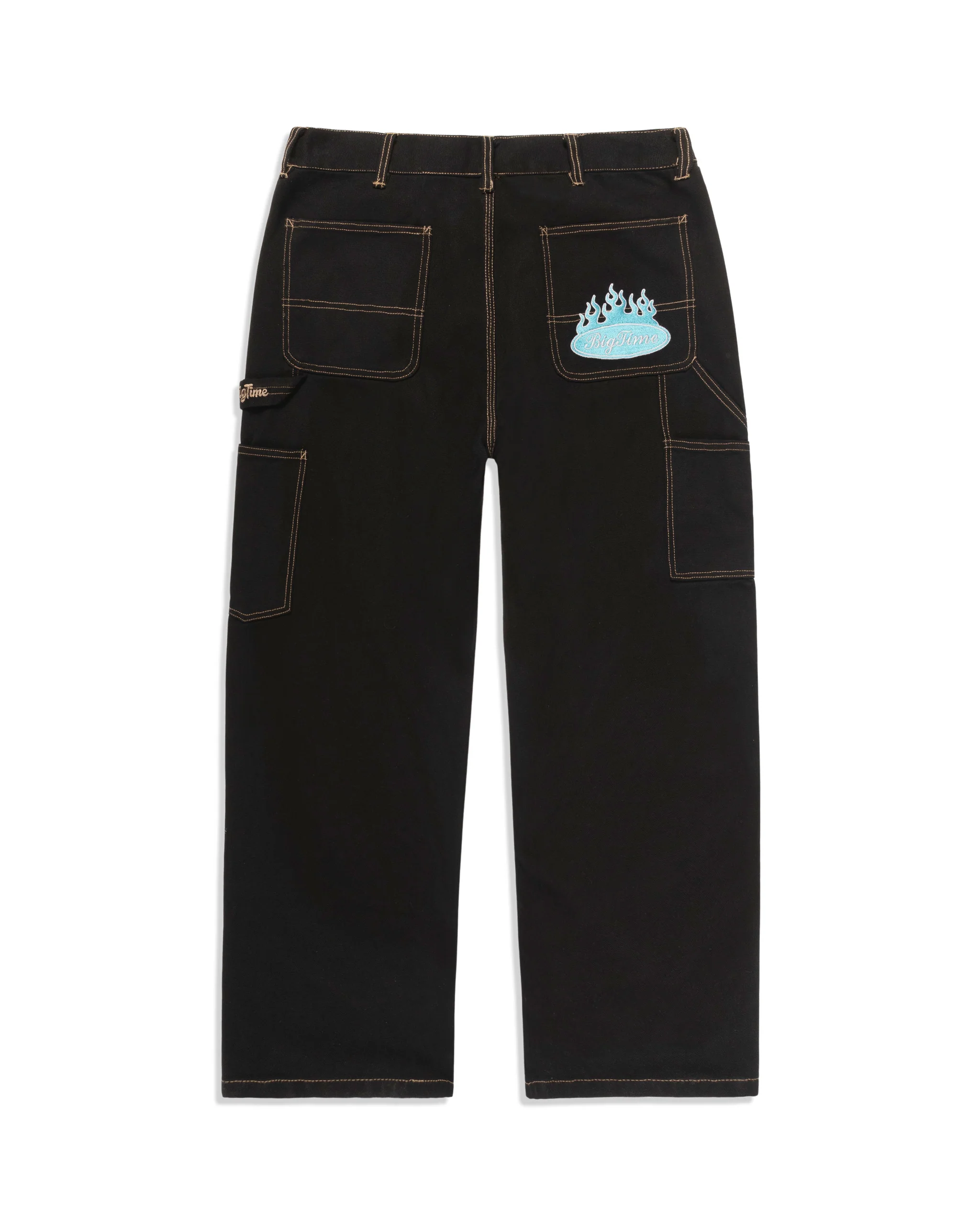 BIGTIME DOUBLE KNEE PANTS (WASHED BLACK) - Image 2