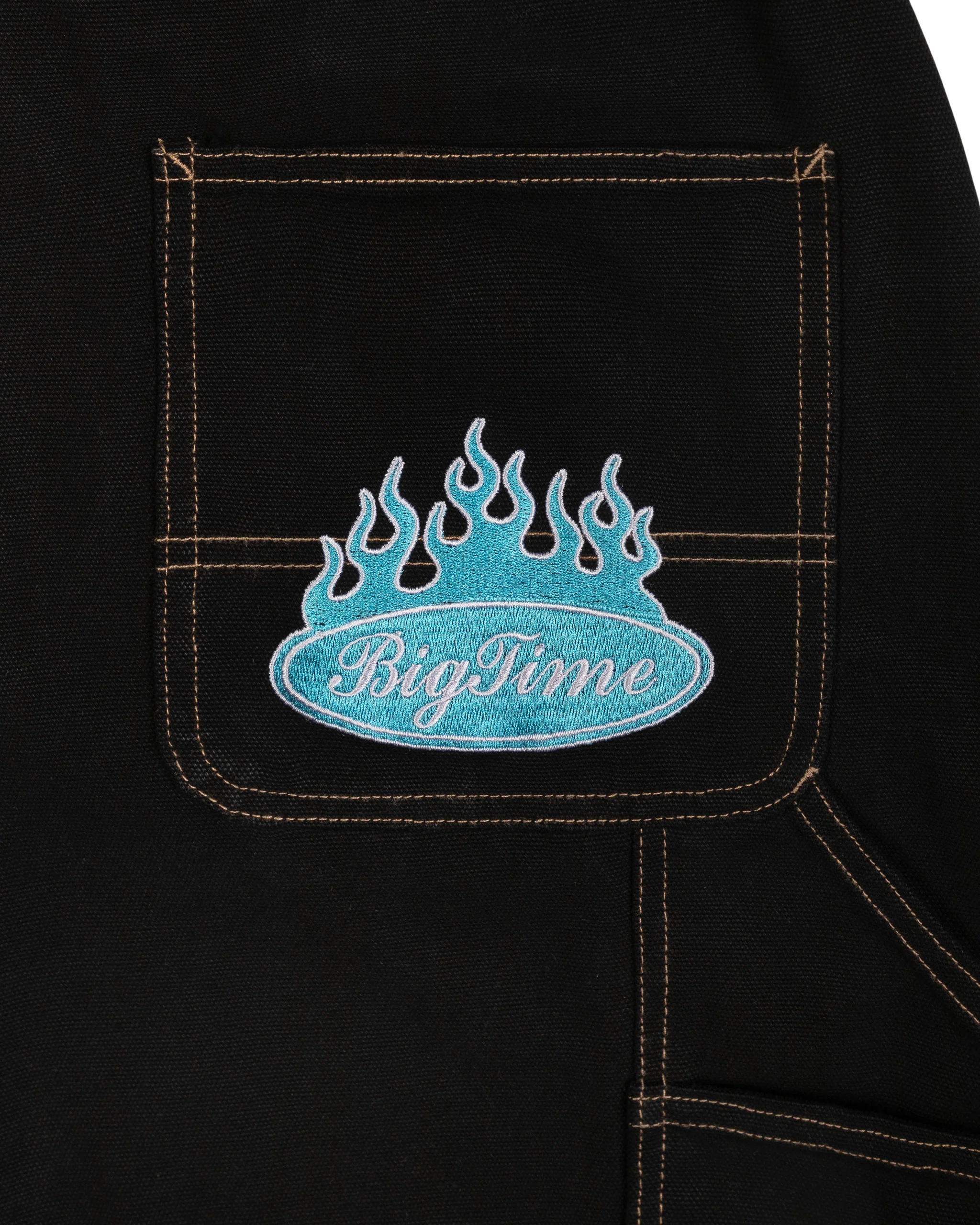 BIGTIME DOUBLE KNEE PANTS (WASHED BLACK) - Image 3