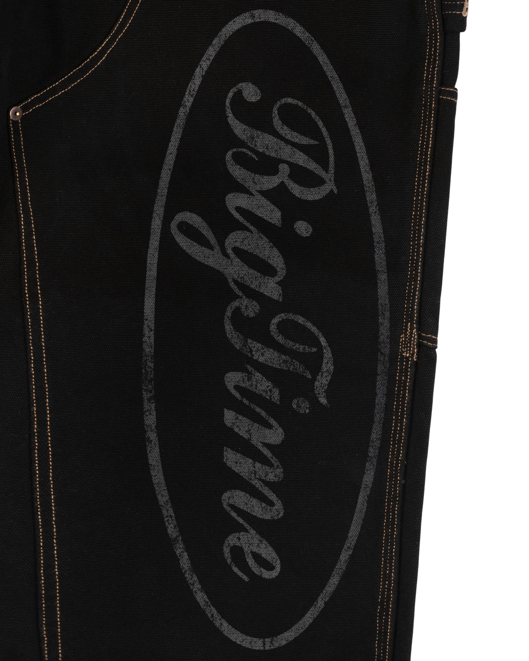 BIGTIME DOUBLE KNEE PANTS (WASHED BLACK) - Image 4