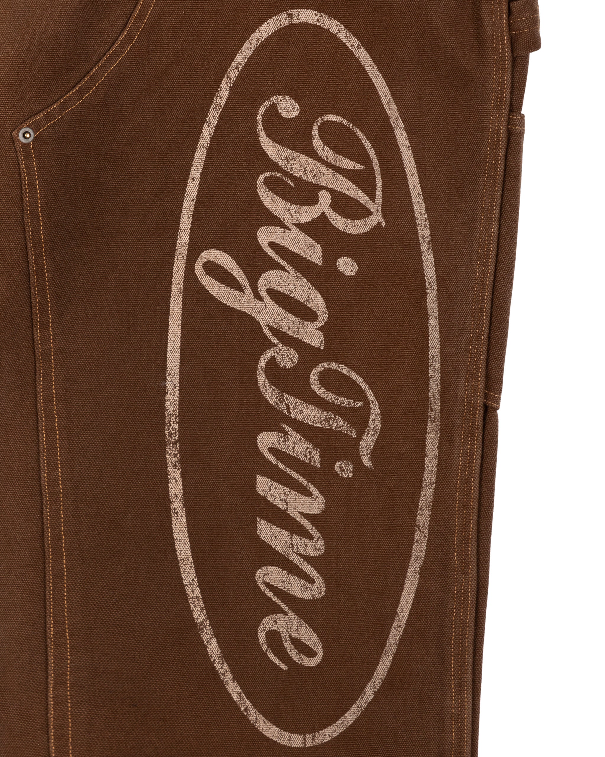 BIGTIME DOUBLE KNEE PANTS (WASHED BROWN) - Image 4
